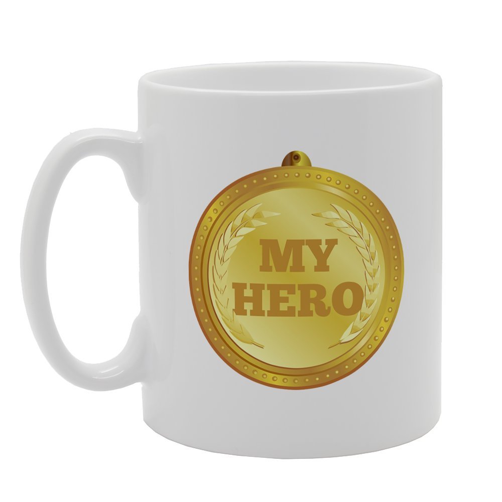 My Hero   Printed Tea Coffee Ceramic  Mg3132 - Funny Printed Coffee Mug - Great Gift Idea