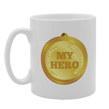 My Hero   Printed Tea Coffee Ceramic  Mg3132 - Funny Printed Coffee Mug - Great Gift Idea