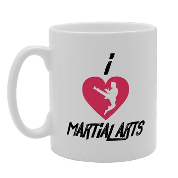 I Love Martial Arts   Printed Tea Coffee Ceramic  Mg3156 - Funny Printed Coffee Mug - Great Gift Idea