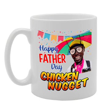 Happy Father'S Day Chicken Nugget   Printed Tea Coffee Ceramic  Mg5566 - Funny Printed Coffee Mug - Great Gift Idea