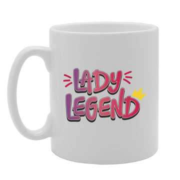 Lady Legend Tea   Printed Tea Coffee Ceramic  Mg5455 - Funny Printed Coffee Mug - Great Gift Idea