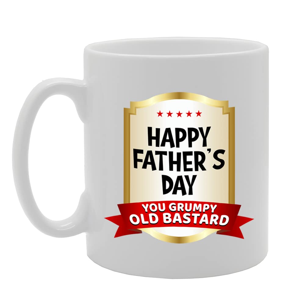 Grumpy Old Bastard   Printed Tea Coffee Ceramic  Mg5655 - Funny Printed Coffee Mug - Great Gift Idea