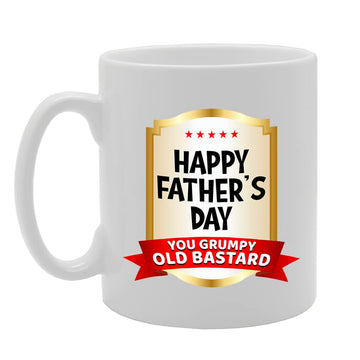 Grumpy Old Bastard   Printed Tea Coffee Ceramic  Mg5655 - Funny Printed Coffee Mug - Great Gift Idea