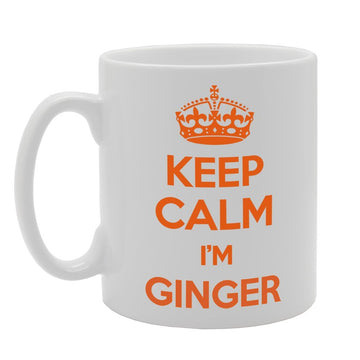 Keep Calm I'M Ginger   Printed Tea Coffee Ceramic  Mg1016 - Funny Printed Coffee Mug - Great Gift Idea