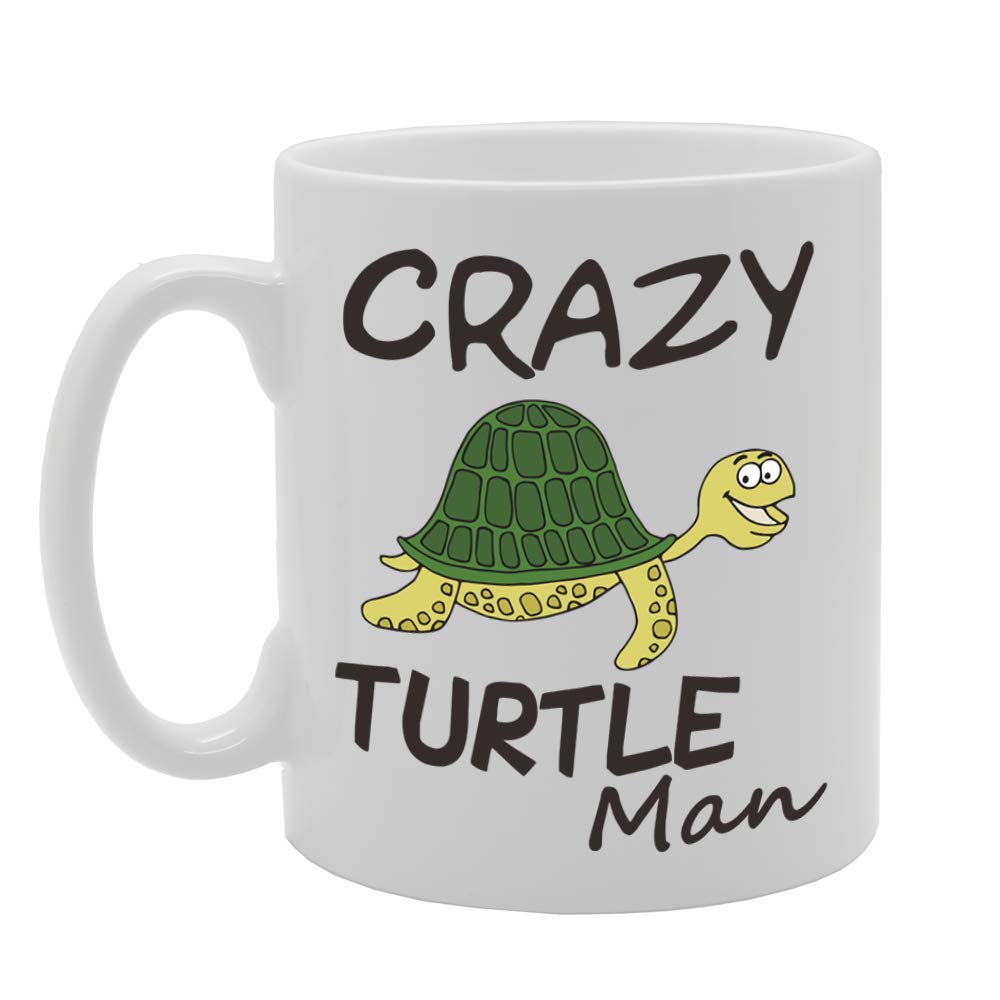 Crazy Turtle Man   Printed Tea Coffee Ceramic  Mg4692 - Funny Printed Coffee Mug - Great Gift Idea