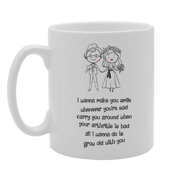 I Wann Make You Smile Whenever You'Re Sad   Printed Tea Coffee Ceramic  Mg3629 - Funny Printed Coffee Mug - Great Gift Idea