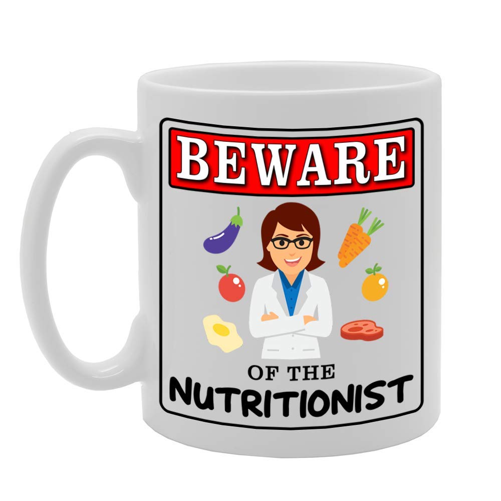 Beware Of The Nutritionist   Printed Tea Coffee Ceramic  Mg4914 - Funny Printed Coffee Mug - Great Gift Idea