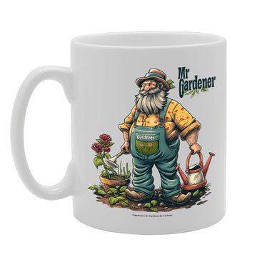 Mr Gardener  - For Male Gardeners, Plant Lovers, Horticulturists, Durable Ceramic, Dishwasher Safe, Ideal For Gardening Enthusiasts Mg6036 - Funny Printed Coffee Mug - Great Gift Idea