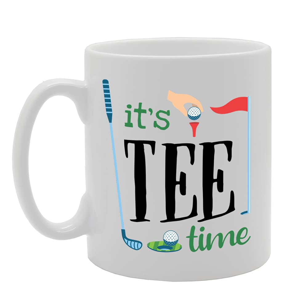 Its Tee Time   Printed Tea Coffee Ceramic  Mg5279 - Funny Printed Coffee Mug - Great Gift Idea