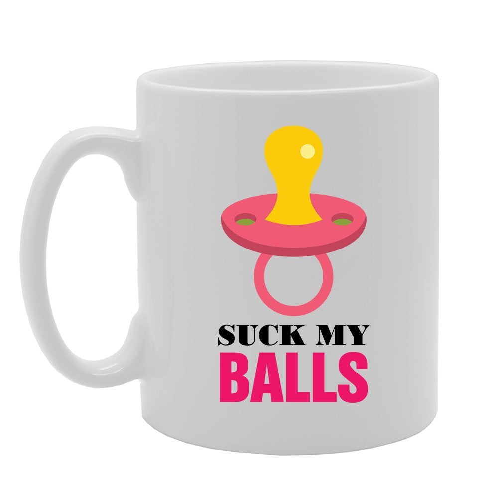 Suck My Balls   Printed Tea Coffee Ceramic  Mg3517 - Funny Printed Coffee Mug - Great Gift Idea