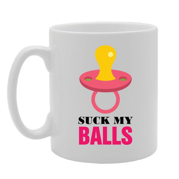 Suck My Balls   Printed Tea Coffee Ceramic  Mg3517 - Funny Printed Coffee Mug - Great Gift Idea