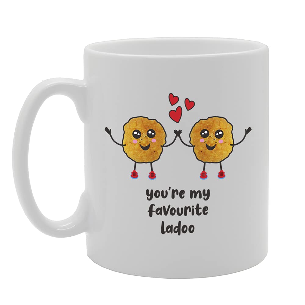 You'Re My Favourite Ladoo Tea   Printed Tea Coffee Ceramic  Mg5478 - Funny Printed Coffee Mug - Great Gift Idea