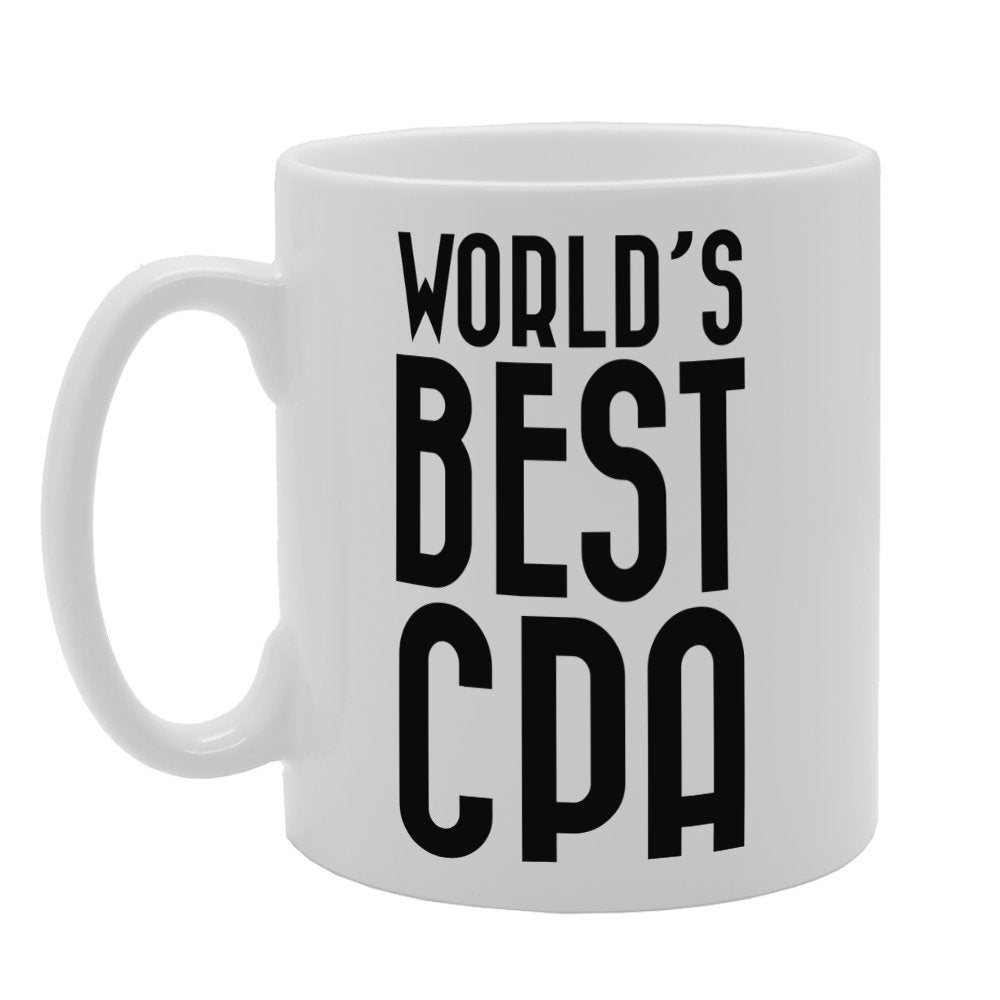 World'S Best Cpa   Printed Tea Coffee Ceramic  Mg3294 - Funny Printed Coffee Mug - Great Gift Idea
