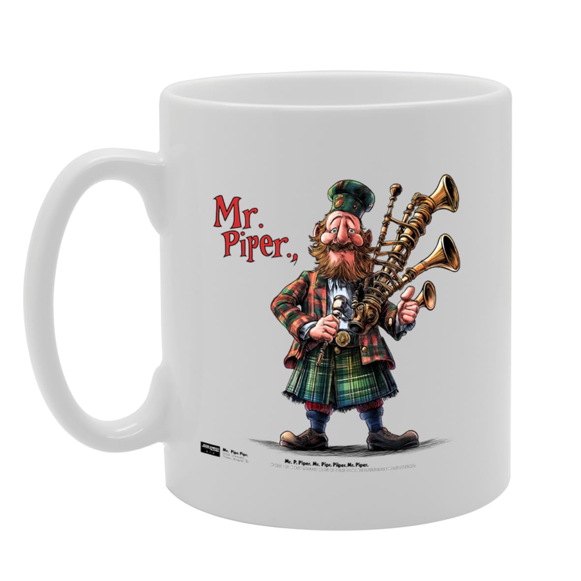 11Oz Ceramic  Mg6567 Featuring Mr Piper – For Musicians And Music Lovers - Funny Printed Coffee Mug - Great Gift Idea