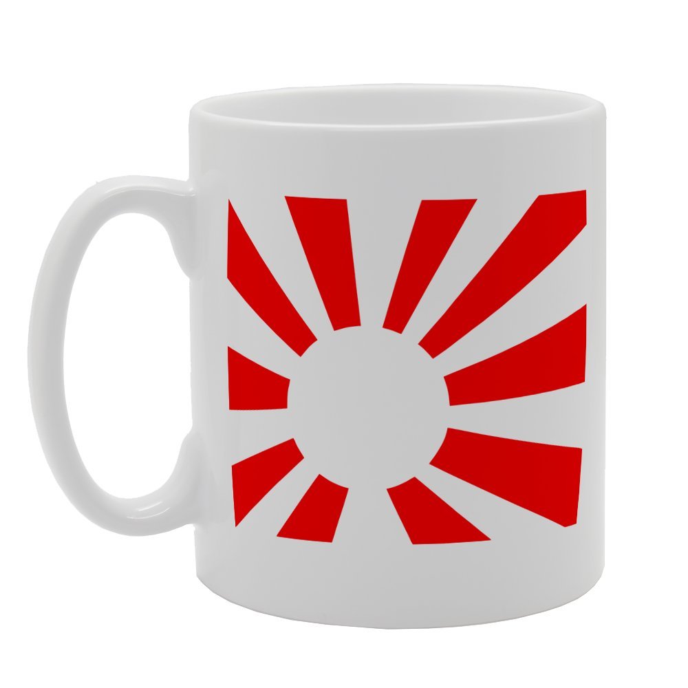 Red Rising Sun Image Printed   Printed Tea Coffee Ceramic  Mg1652 - Funny Printed Coffee Mug - Great Gift Idea
