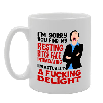 I'M Actually A F**King Delight   Printed Tea Coffee Ceramic  Mg5552 - Funny Printed Coffee Mug - Great Gift Idea