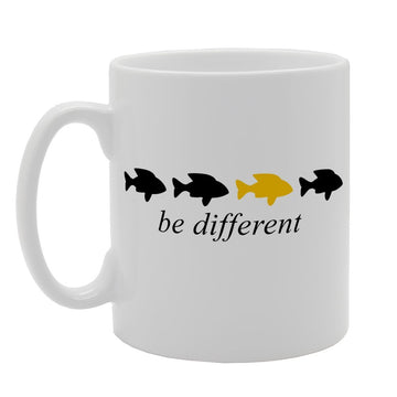 Be Different   Printed Tea Coffee Ceramic  Mg1256 - Funny Printed Coffee Mug - Great Gift Idea