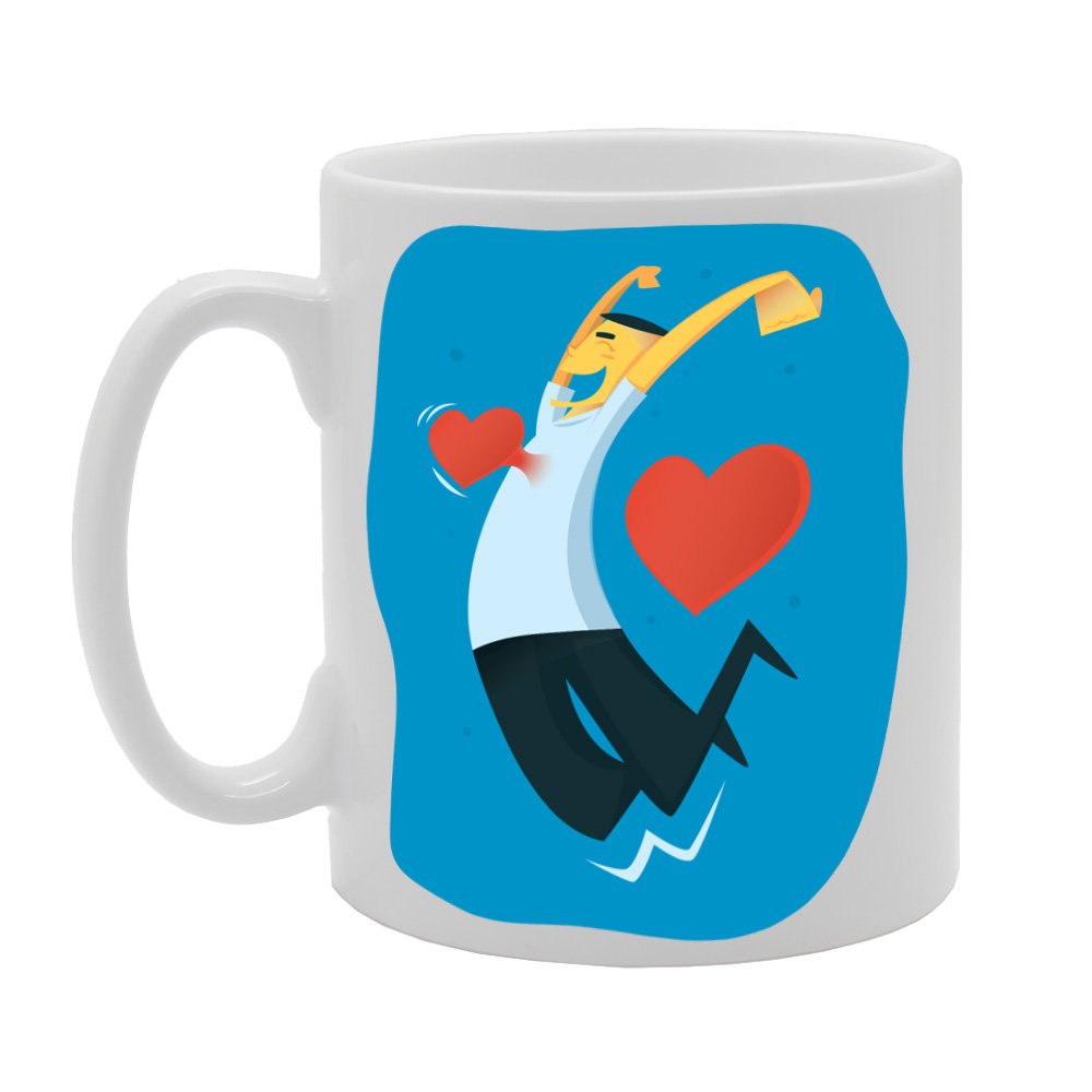 Trust Your Heart   Printed Tea Coffee Ceramic  Mg3898 - Funny Printed Coffee Mug - Great Gift Idea