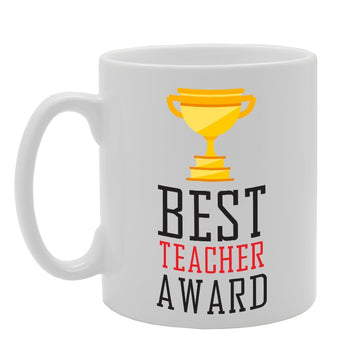 Best Teacher Award Cup Funny    Printed Tea Coffee Ceramic  Mg1789 - Funny Printed Coffee Mug - Great Gift Idea