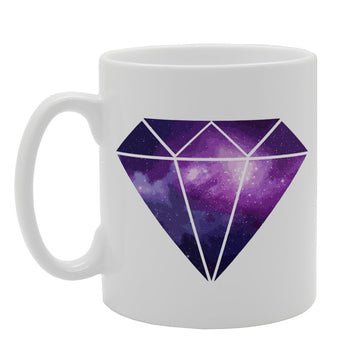 Diamond Shape Galaxy Image   Printed Tea Coffee Ceramic  Mg1830 - Funny Printed Coffee Mug - Great Gift Idea