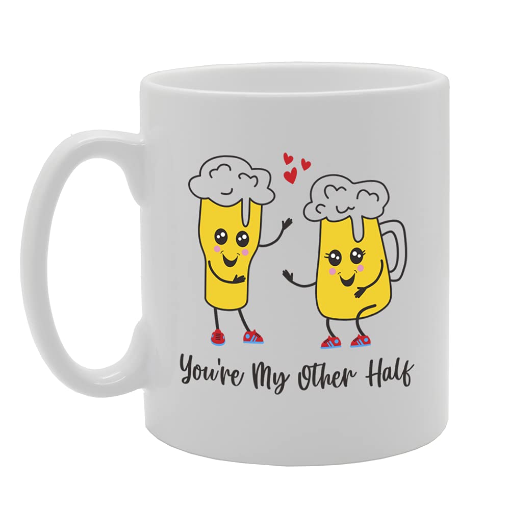 You'Re My Other Half Tea   Printed Tea Coffee Ceramic  Mg5433 - Funny Printed Coffee Mug - Great Gift Idea