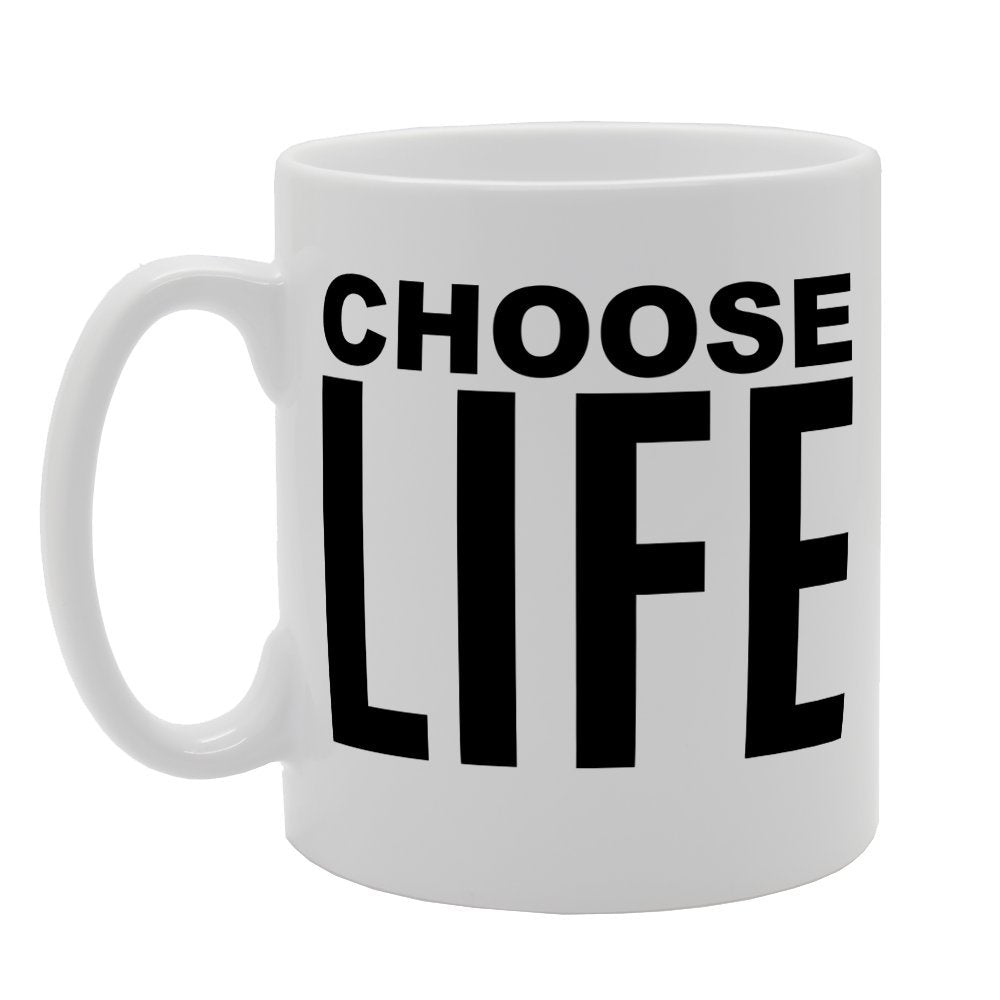 Choose Life   Printed Tea Coffee Ceramic  Mg1422 - Funny Printed Coffee Mug - Great Gift Idea