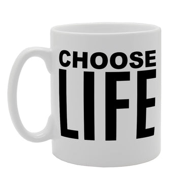 Choose Life   Printed Tea Coffee Ceramic  Mg1422 - Funny Printed Coffee Mug - Great Gift Idea