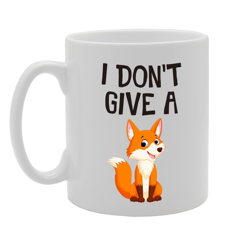 I Don'T Give A Fox F**K   Printed Tea Coffee Ceramic  Mg4315 - Funny Printed Coffee Mug - Great Gift Idea