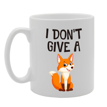 I Don'T Give A Fox F**K   Printed Tea Coffee Ceramic  Mg4315 - Funny Printed Coffee Mug - Great Gift Idea