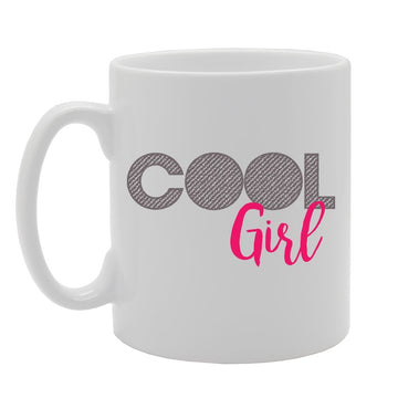Cool Girl   Printed Tea Coffee Ceramic  Mg2711 - Funny Printed Coffee Mug - Great Gift Idea