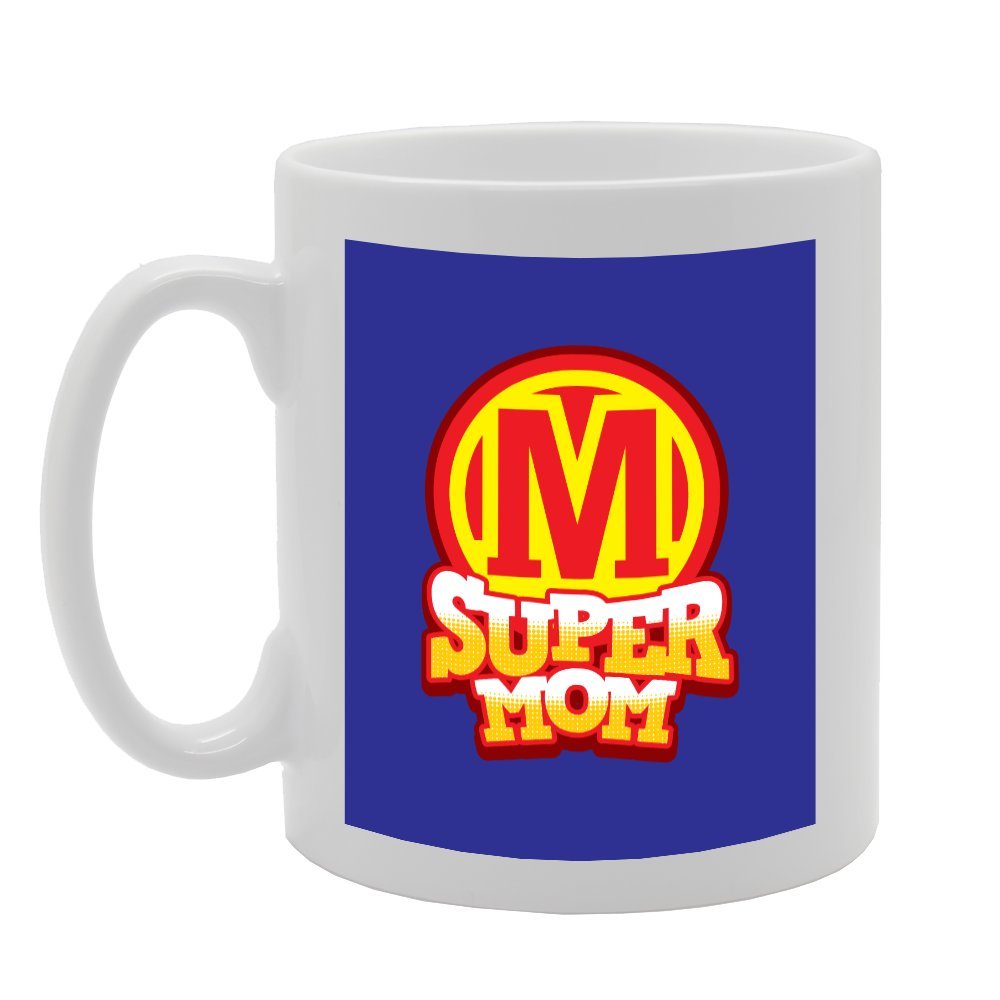 Super Mom   Printed Tea Coffee Ceramic  Mg2234 - Funny Printed Coffee Mug - Great Gift Idea