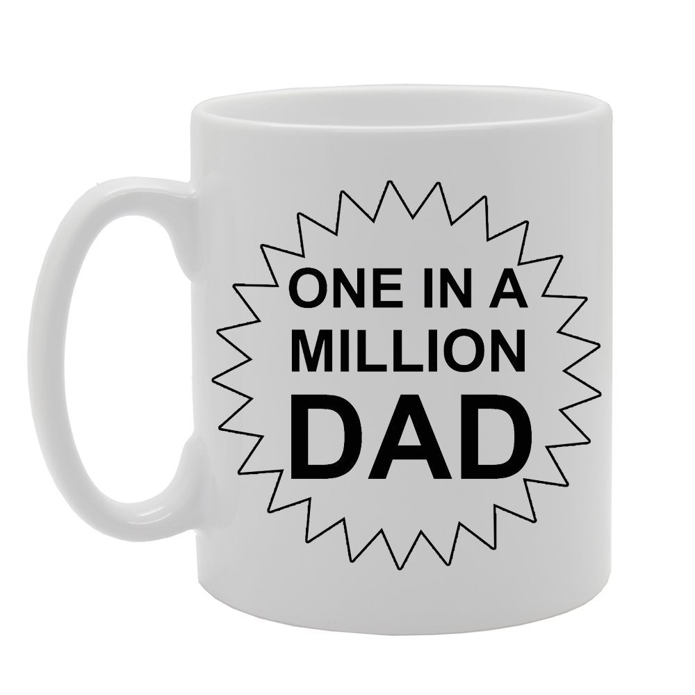 One In A Million Dad   Printed Ceramic Tea Coffee  Mg073 - Funny Printed Coffee Mug - Great Gift Idea