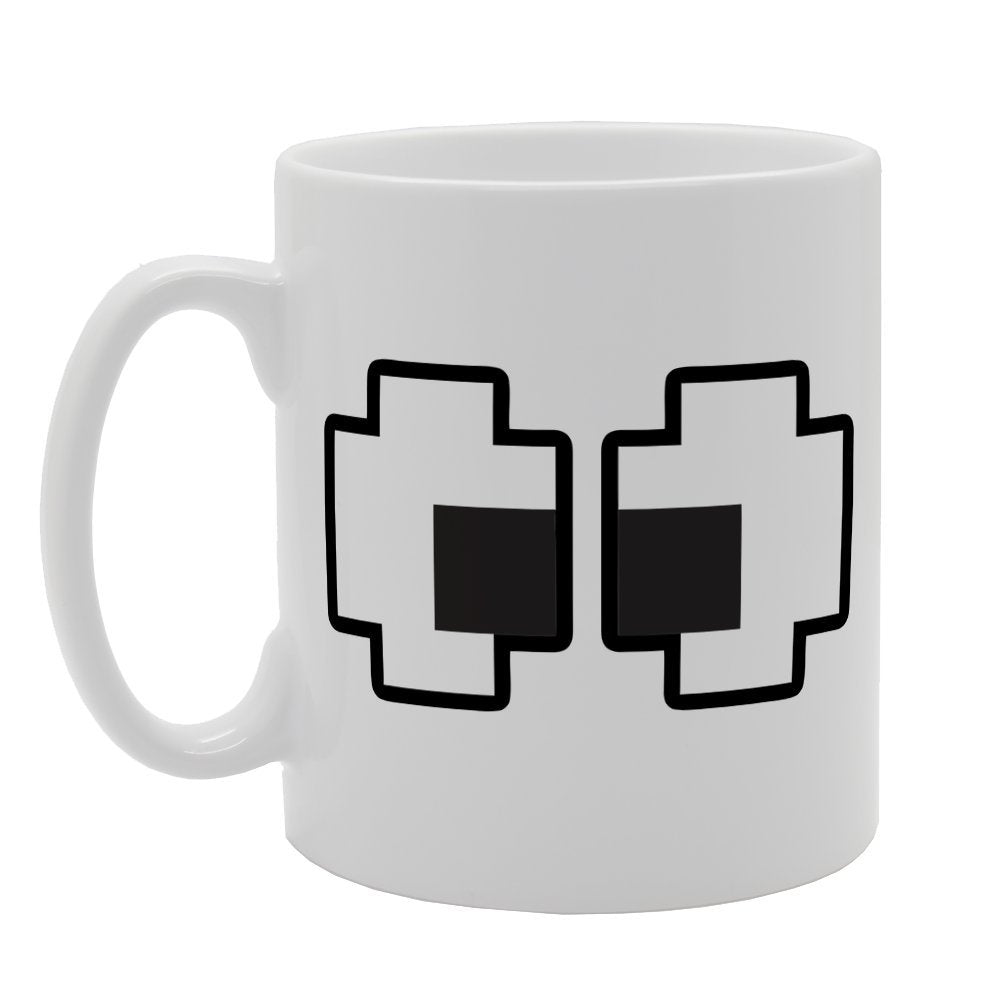 Pacman Ghost Eye Funny Joke   Printed Tea Coffee Ceramic  Mg1685 - Funny Printed Coffee Mug - Great Gift Idea