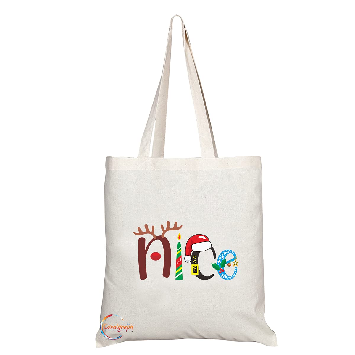 TB1472 Nice Novelty Present Gift Printed Eco-Friendly Stylish Long Handled Tote Shoulder Bag