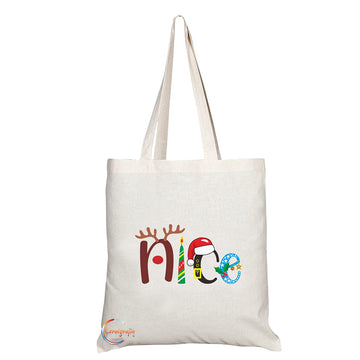 TB1472 Nice Novelty Present Gift Printed Eco-Friendly Stylish Long Handled Tote Shoulder Bag