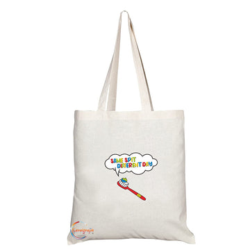 TB1362 Same Spit Different Day Tea Novelty Present Gift Printed Eco-Friendly Stylish Long Handled Tote Shoulder Bag