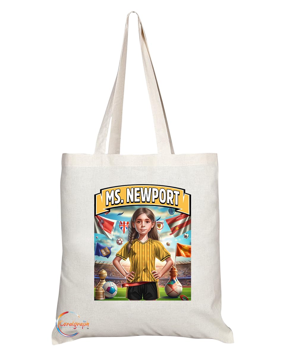 TB1680 Ms Newport Footie Fan Lady Girl Tote Bag - Eco-Friendly, Stylish, Long Handled, Perfect Novelty Gift by