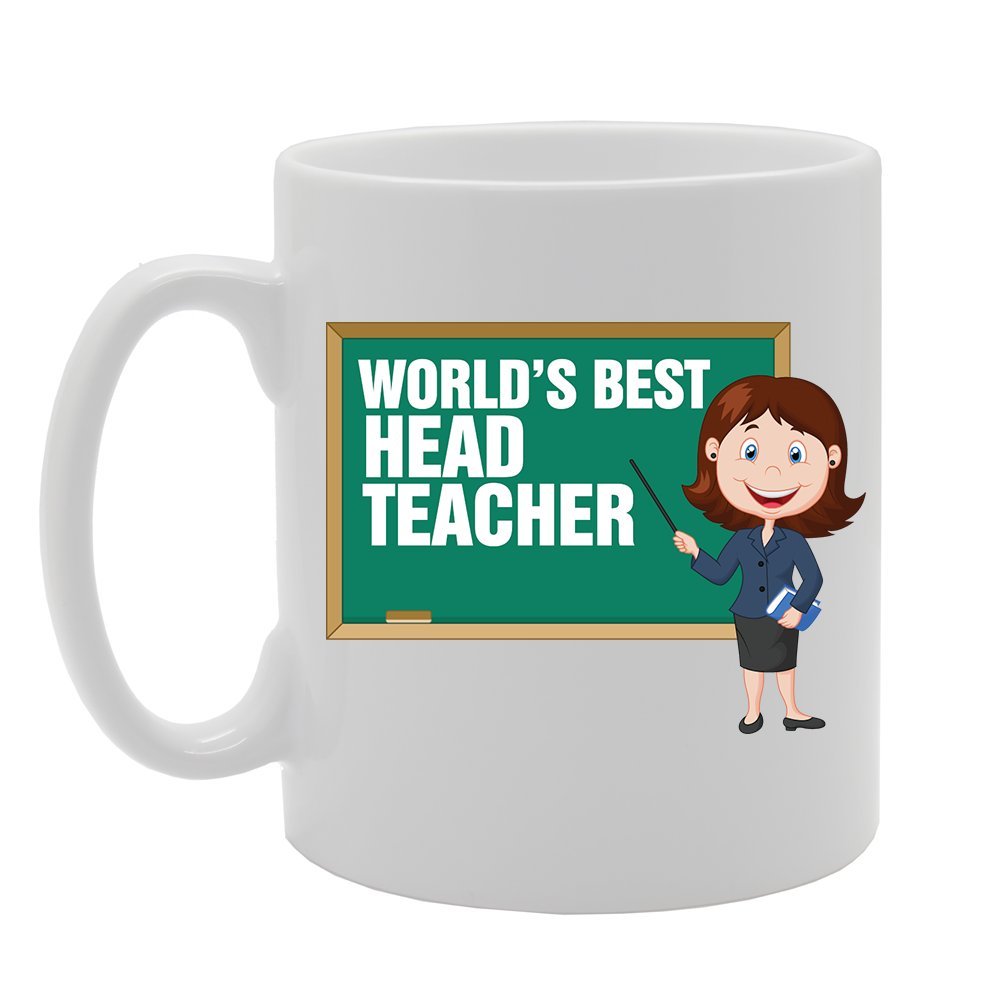 World'S Best Head Teacher   Printed Tea Coffee Ceramic  Mg4108 - Funny Printed Coffee Mug - Great Gift Idea