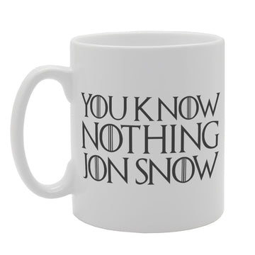 You Know Nothing Jon Snow   Printed Tea Coffee Ceramic  Mg2001 - Funny Printed Coffee Mug - Great Gift Idea