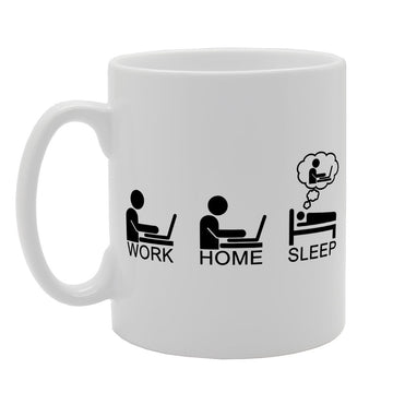 Computer Freak   Printed Tea Coffee Ceramic  Mg1432 - Funny Printed Coffee Mug - Great Gift Idea
