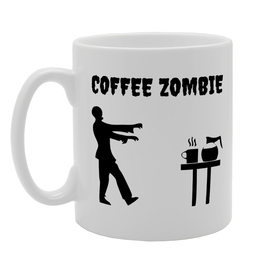 Coffee Zombie   Printed Tea Coffee Ceramic  Mg2484 - Funny Printed Coffee Mug - Great Gift Idea
