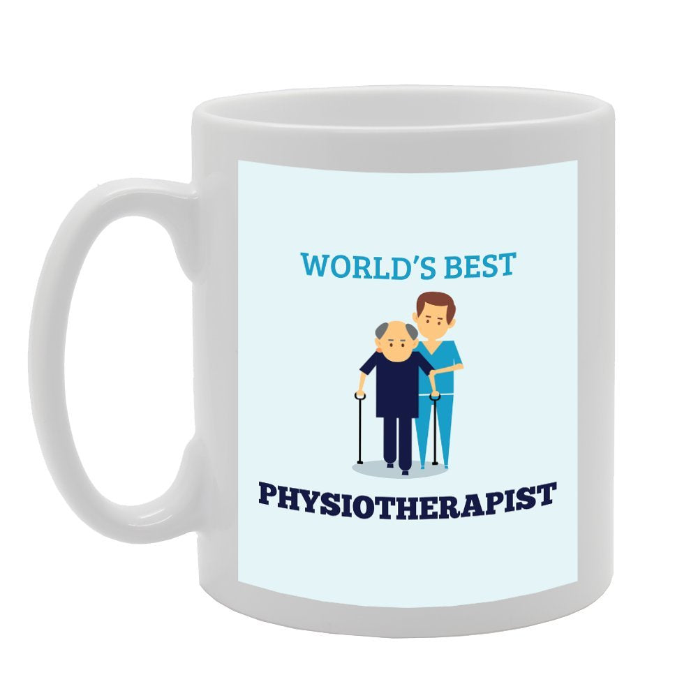 Worlds Best Physiotherapist   Printed Tea Coffee Ceramic  Mg3003 - Funny Printed Coffee Mug - Great Gift Idea