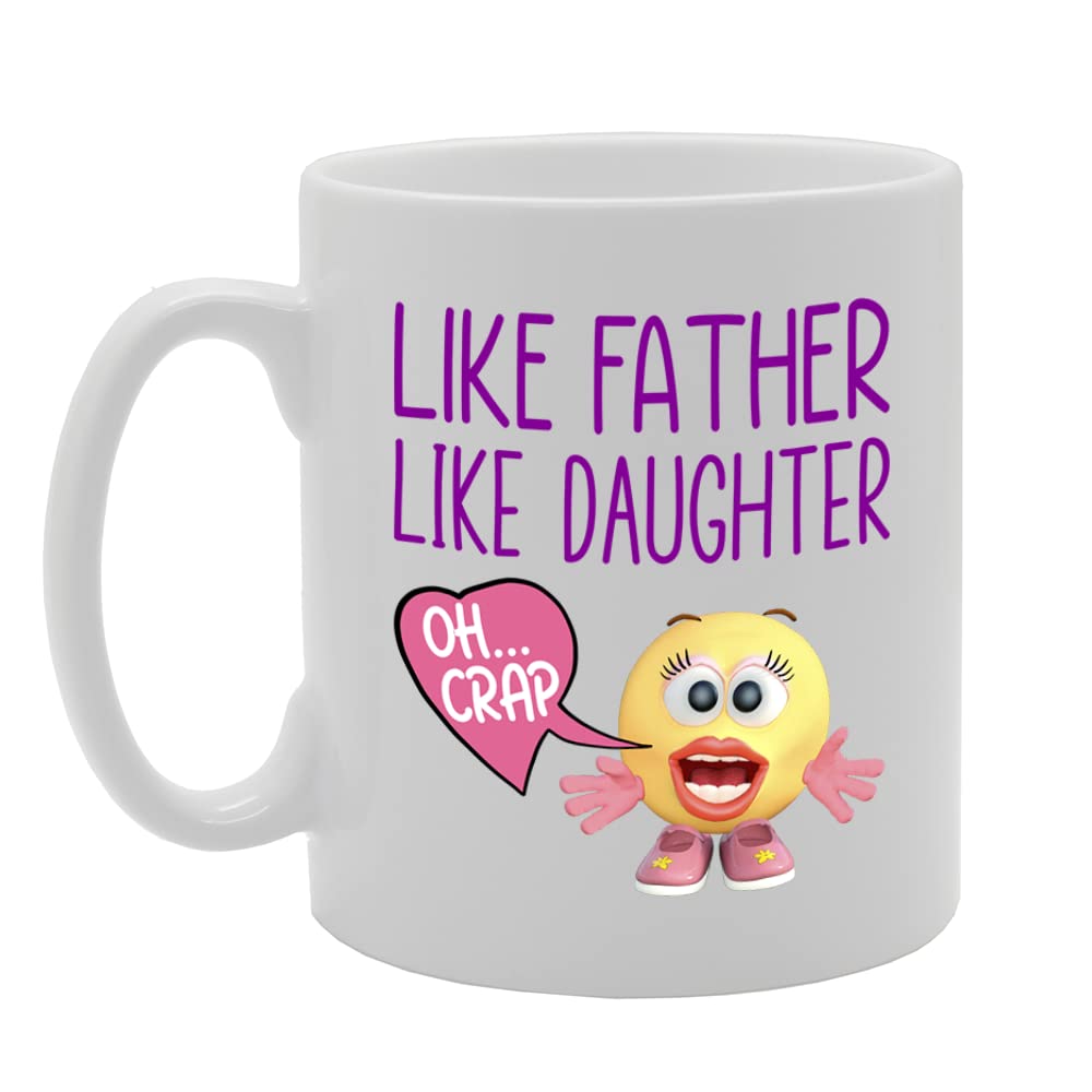 Like Father Like Daughter   Printed Tea Coffee Ceramic  Mg5644 - Funny Printed Coffee Mug - Great Gift Idea