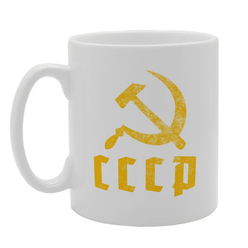Cccp   Printed Tea Coffee Ceramic  Mg1415 - Funny Printed Coffee Mug - Great Gift Idea
