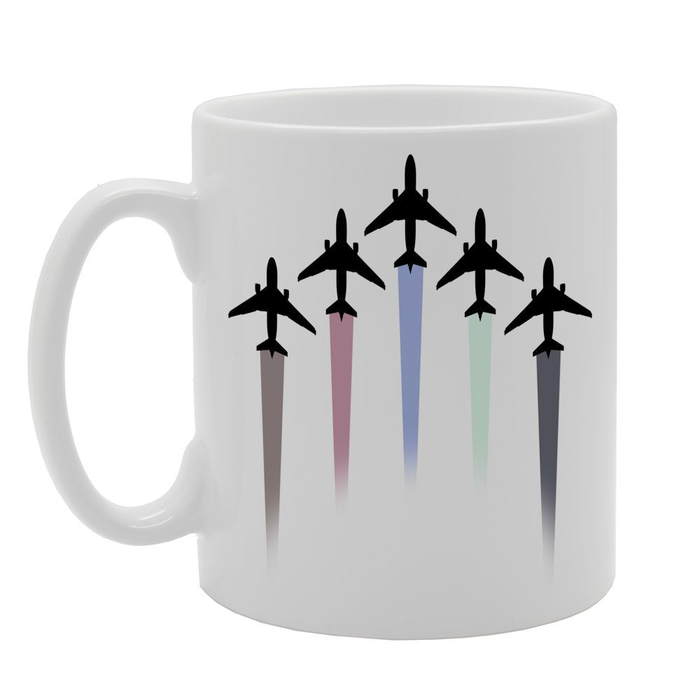 Flying Planes   Printed Ceramic Tea Coffee  Mg077 - Funny Printed Coffee Mug - Great Gift Idea