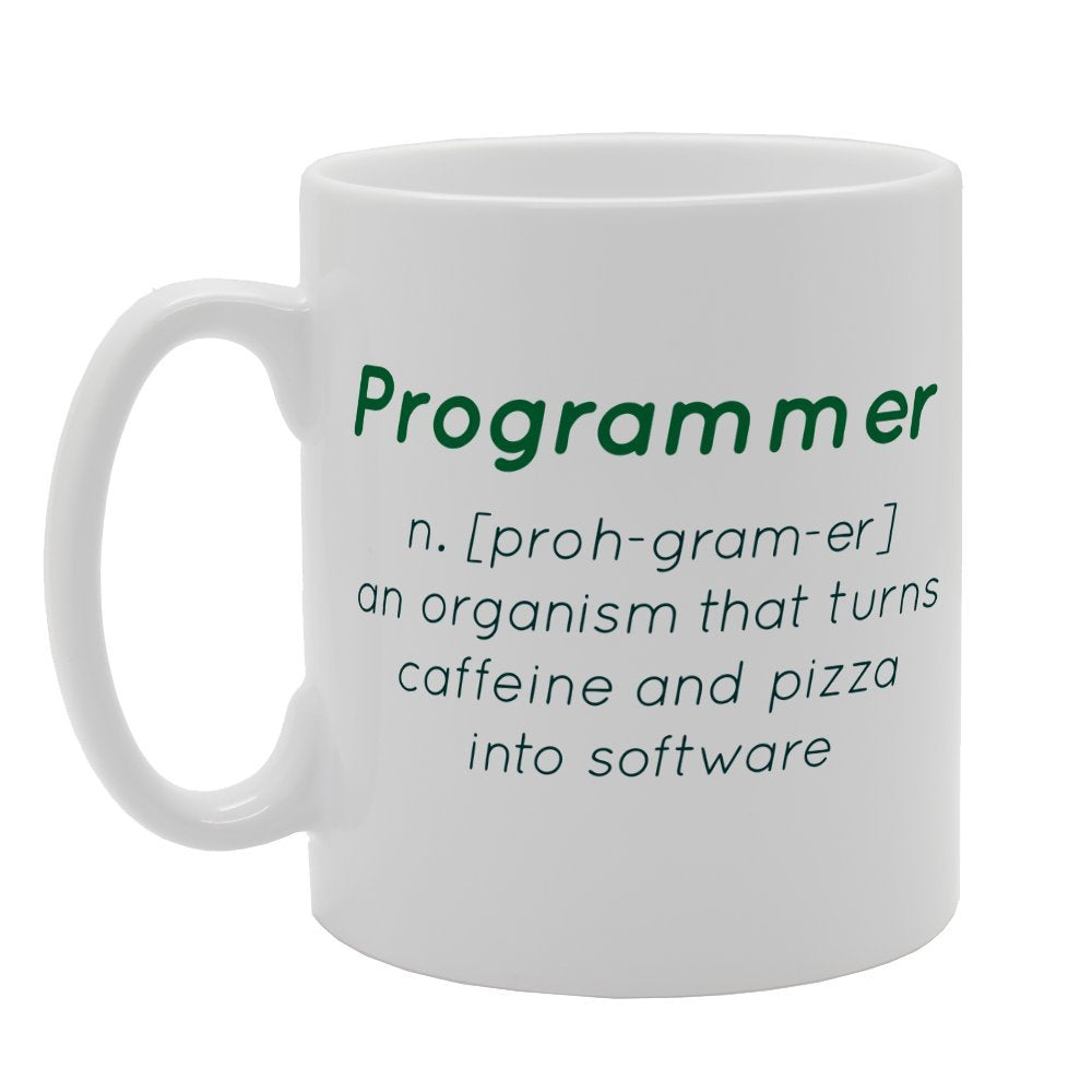 Programmer Funny Joke Computer   Print Tea Coffee Ceramic  Mg1661 - Funny Printed Coffee Mug - Great Gift Idea