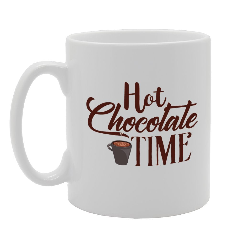 Hot Chocolate Time   Printed Tea Coffee Ceramic  Mg2268 - Funny Printed Coffee Mug - Great Gift Idea