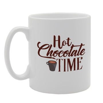 Hot Chocolate Time   Printed Tea Coffee Ceramic  Mg2268 - Funny Printed Coffee Mug - Great Gift Idea