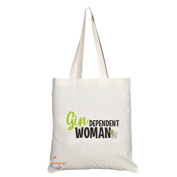 TB1445 GINdepennt Woman Novelty Present Gift Printed Eco-Friendly Stylish Long Handled Tote Shoulder Bag