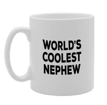 World'S Coolest Nephew   Printed Tea Coffee Ceramic  Mg1363 - Funny Printed Coffee Mug - Great Gift Idea